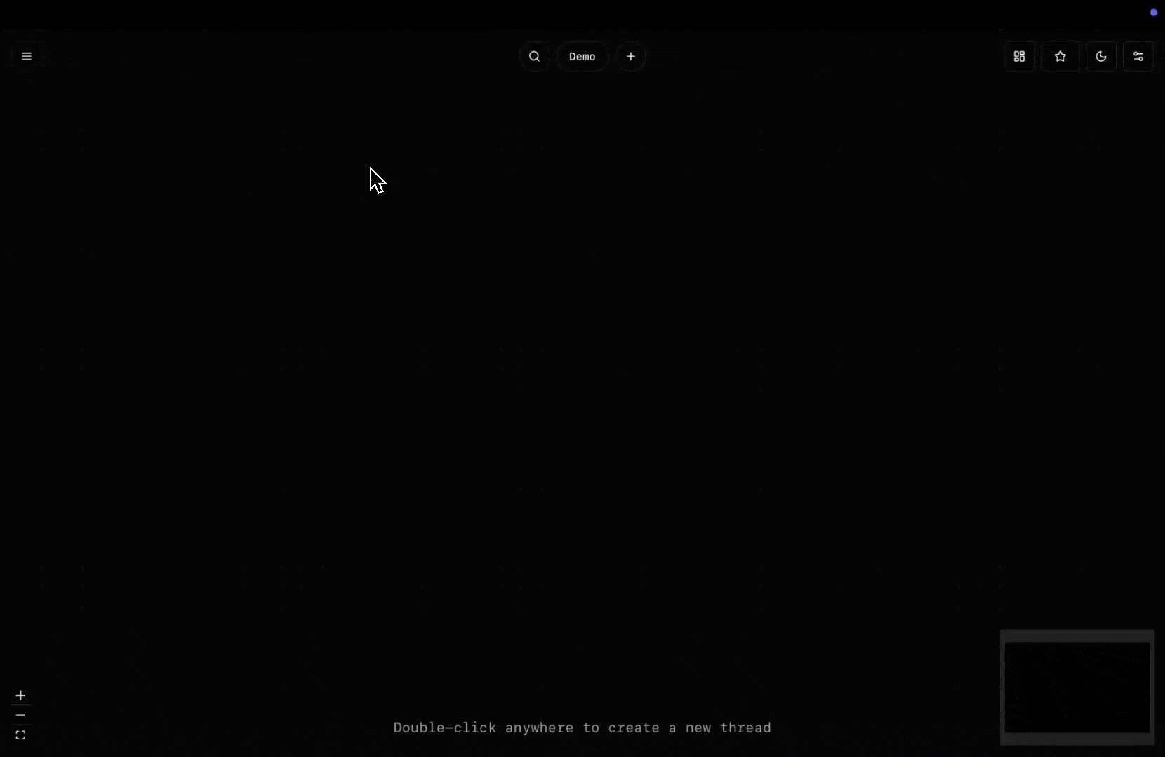 Visual workspace demo